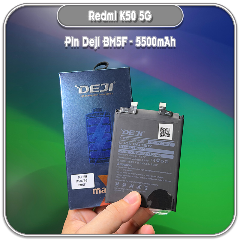 Thay pin Deji cho Redmi K60E - K50, BM5F 5500mAh