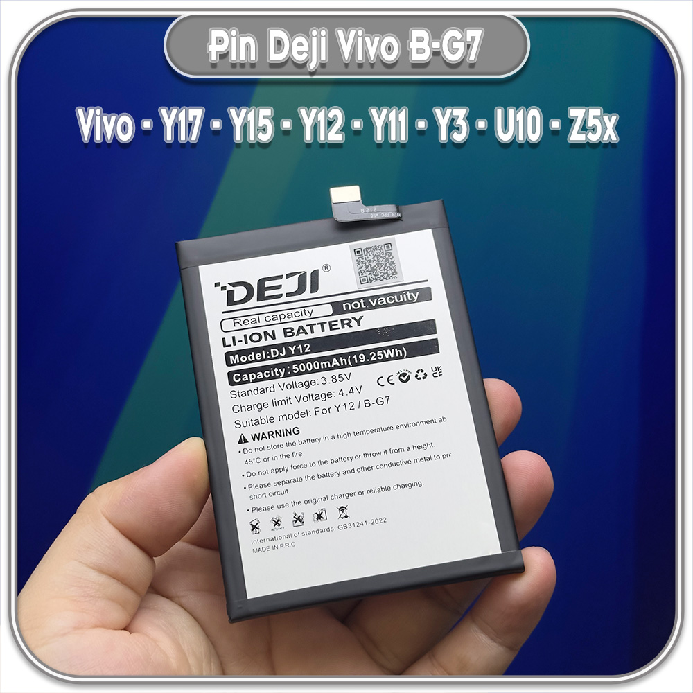 Thay pin cho Vivo Y17 - Y15 - Y12 - Y11 - Y3 - U10 - Z5x, Deji B-G7 5000mAh