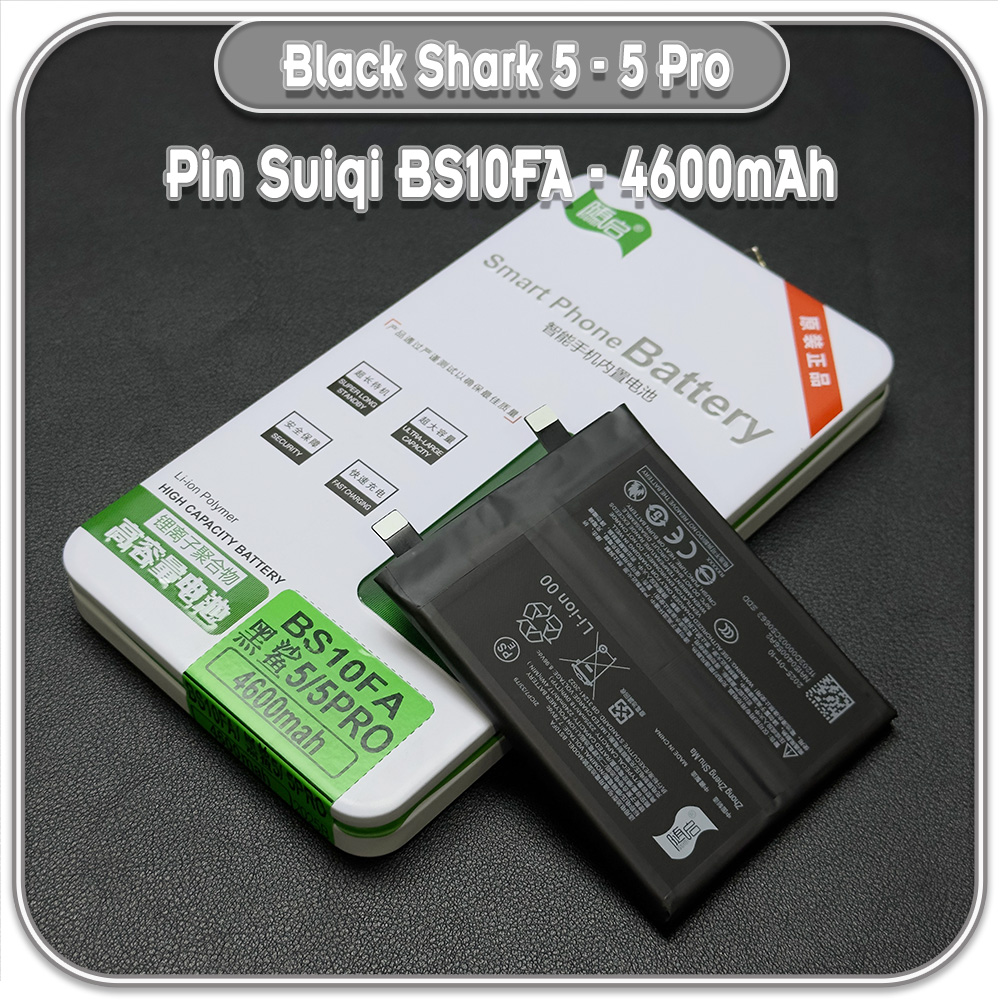 Thay pin Black Shark 5 - 5 Pro, Suiqi BS10FA 4600mAh