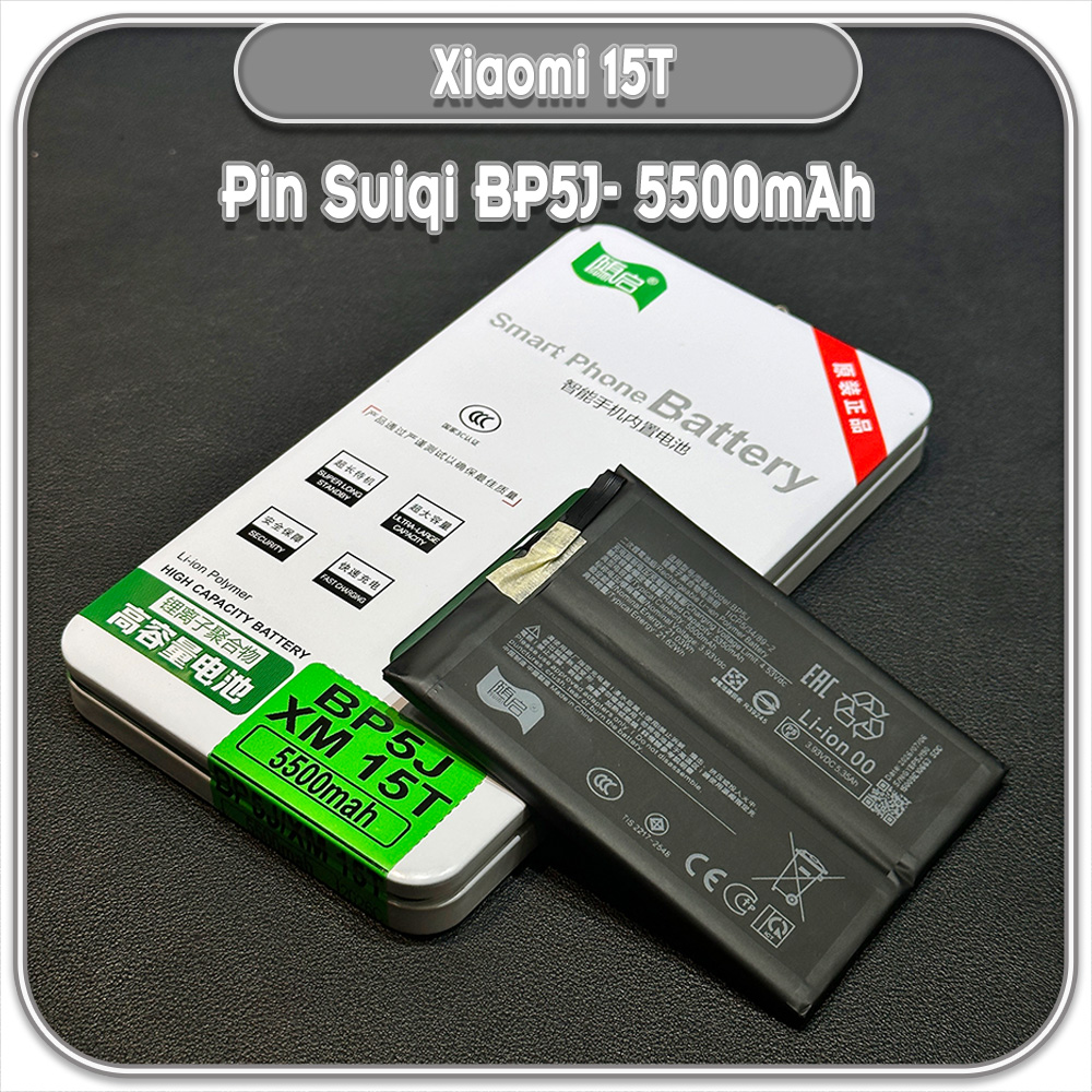 Thay Pin Xiaomi 15T, Suiqi BP5J 5500mAh