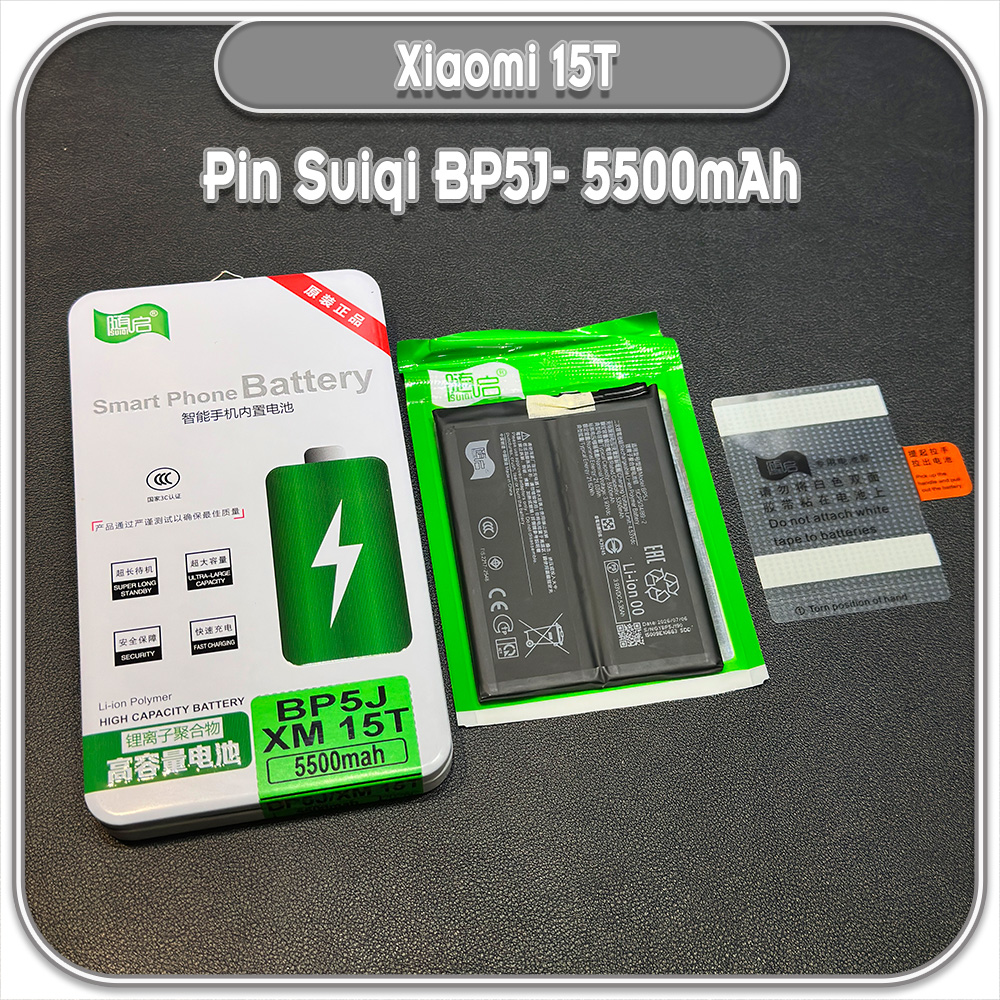 Thay Pin Xiaomi 15T, Suiqi BP5J 5500mAh