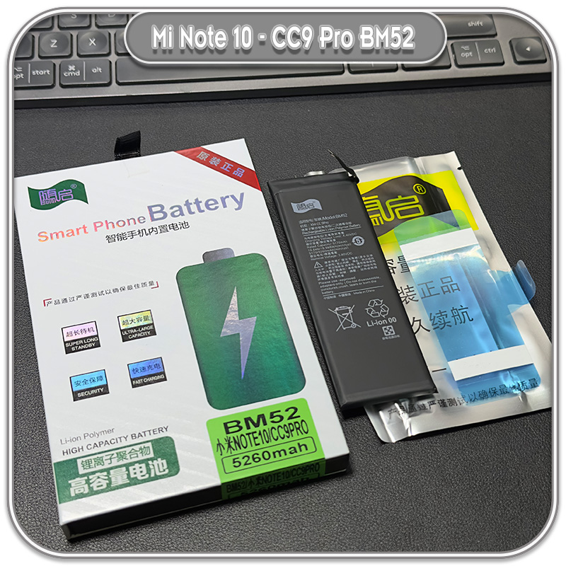 Pin thay thế Suiqi Mi Note 10 - CC9 Pro, BM52 5260mAh