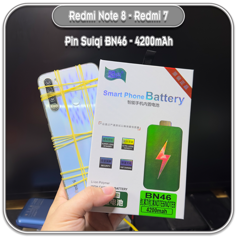Pin Suiqi Li-ion thay thế cho Xiaomi Redmi 7/Note 8 BN46 4200mAh