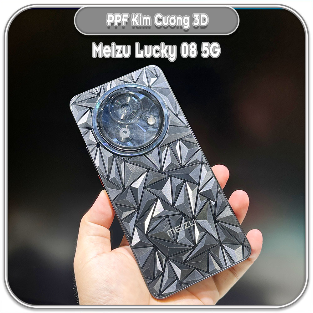 Dán PPF kim cương 3D mặt lưng cho Meizu Lucky 08