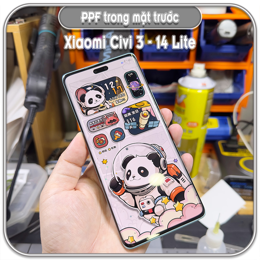 Dán PPF trong suốt mặt trước Xiaomi Civi 3