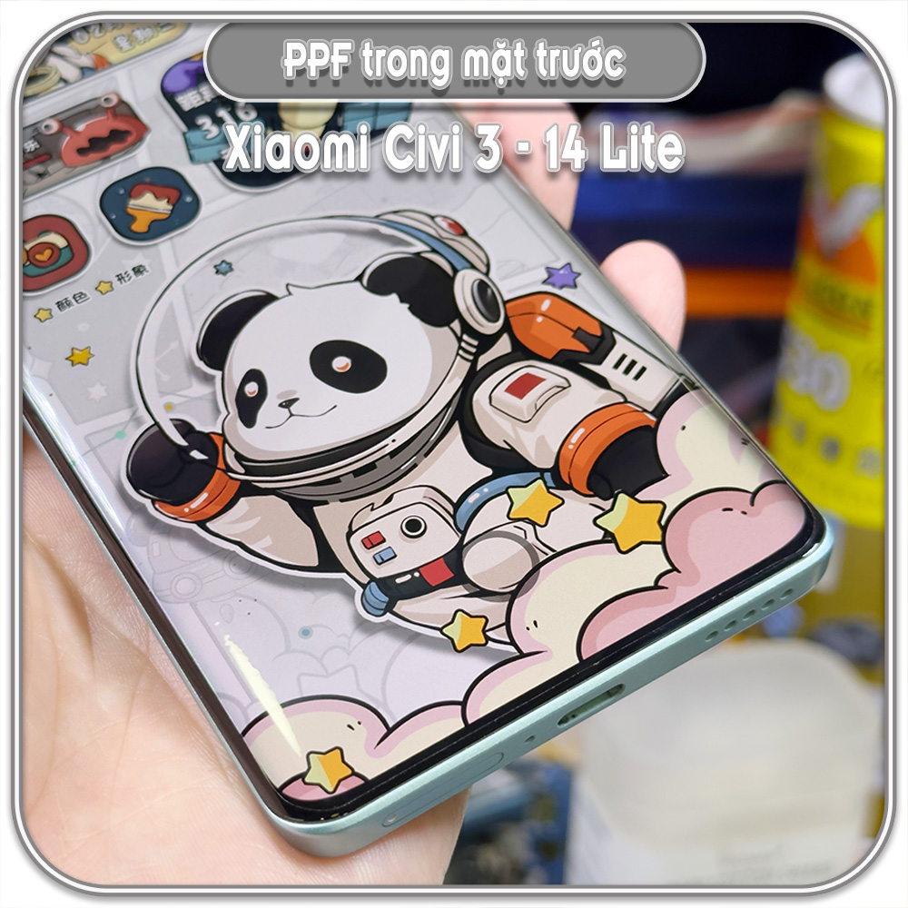 Dán PPF trong suốt mặt trước Xiaomi Civi 3