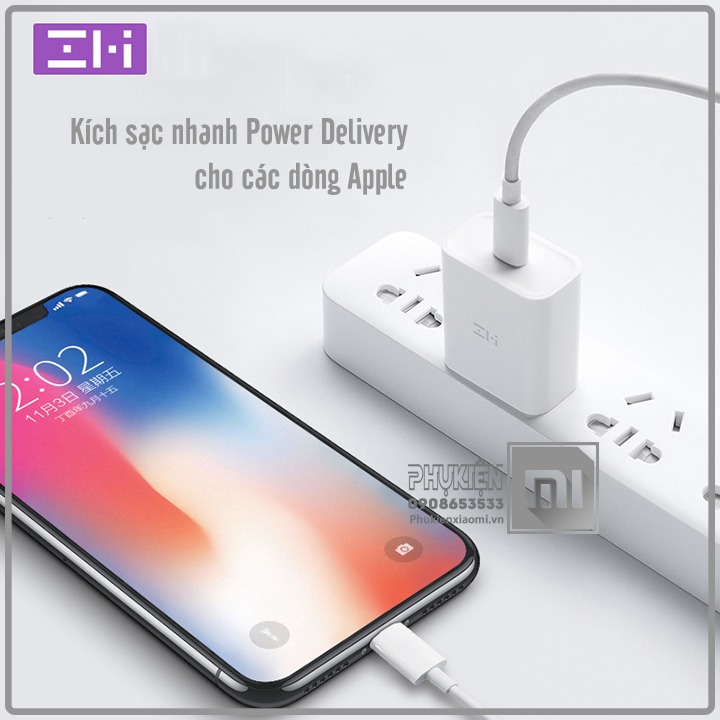 Củ sạc nhanh ZMi HA711 USB-C QC 3.0 / PD 3.0 (18W)