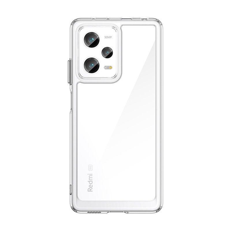 Ốp lưng cho Redmi Note 12 4G 5G - 12 Pro 4G 5G - 12 Pro Plus - 12 Turbo - 12S, trong viền màu, nút kim loại