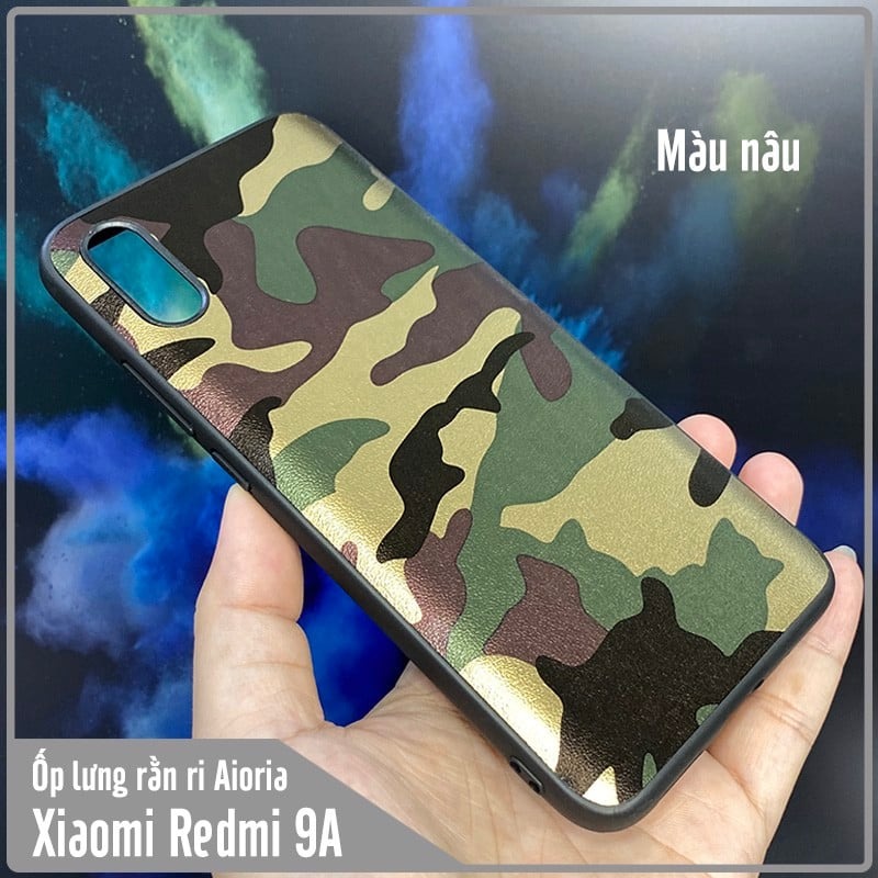 Ốp lưng cho Xiaomi Redmi 9A Rằn Ri Camo AIORIA nhám