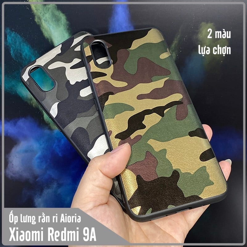 Ốp lưng cho Xiaomi Redmi 9A Rằn Ri Camo AIORIA nhám