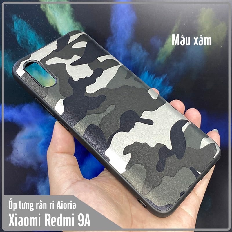 Ốp lưng cho Xiaomi Redmi 9A Rằn Ri Camo AIORIA nhám