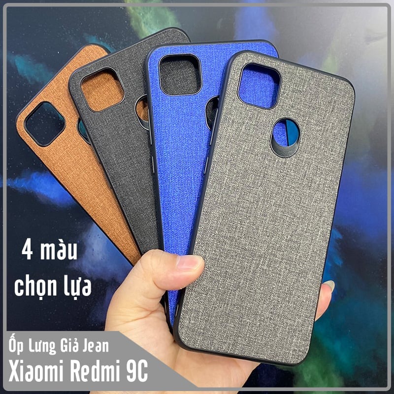 Ốp lưng cho Redmi 9C - Redmi 10A , giả JEAN viền TPU dẻo