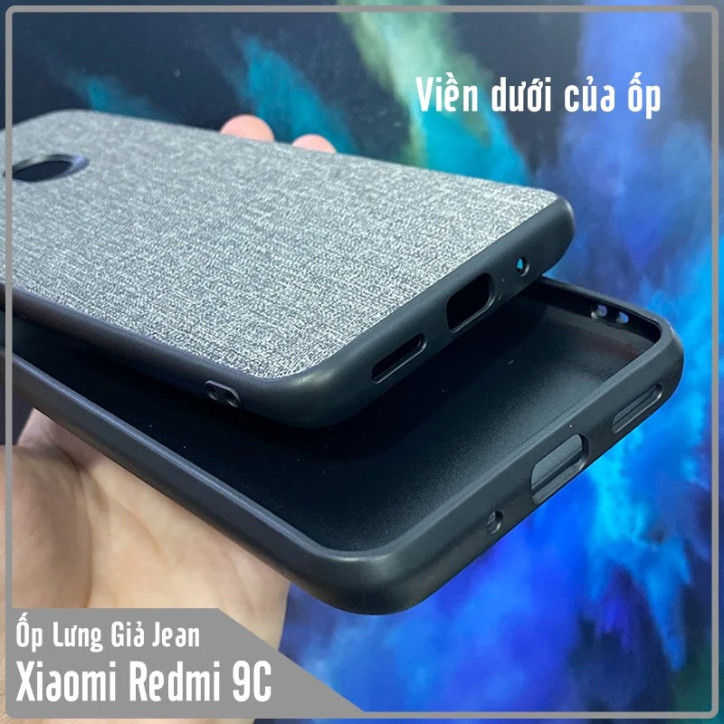 Ốp lưng cho Redmi 9C - Redmi 10A , giả JEAN viền TPU dẻo