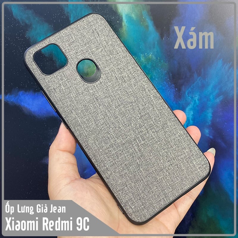 Ốp lưng cho Redmi 9C - Redmi 10A , giả JEAN viền TPU dẻo