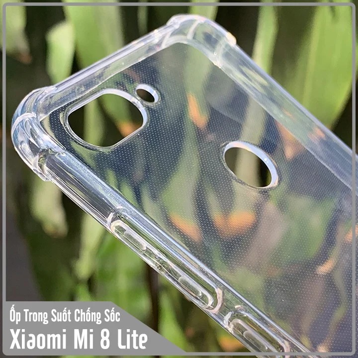 Ốp lưng Xiaomi Mi 8 Lite Trong Suốt Chống Sốc