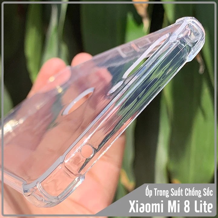 Ốp lưng Xiaomi Mi 8 Lite Trong Suốt Chống Sốc