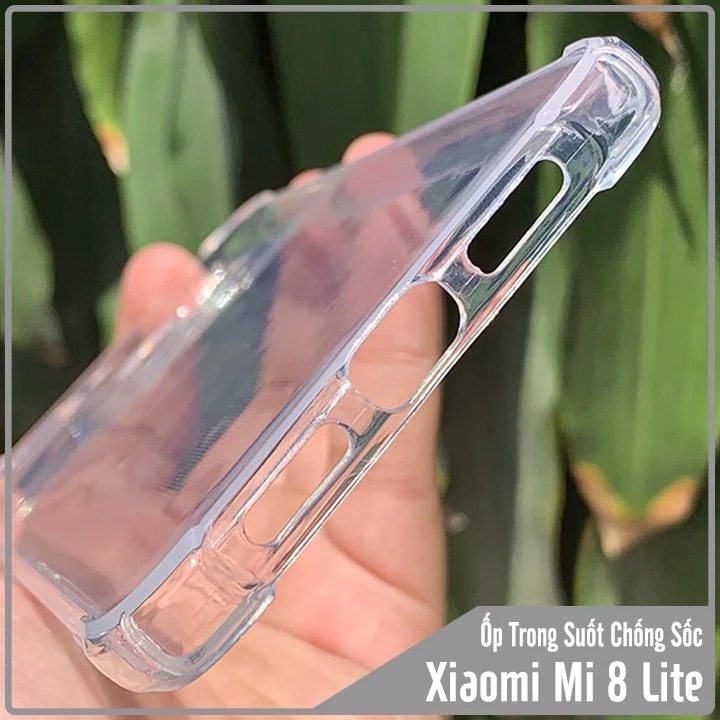 Ốp lưng Xiaomi Mi 8 Lite Trong Suốt Chống Sốc