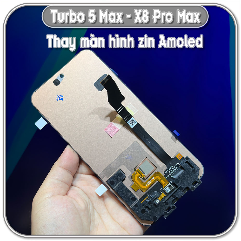 Thay màn hình cho Redmi Turbo 5 Max - X8 Pro Max, màn zin đủ 120hz