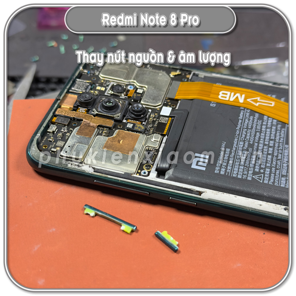 Thay nút nguồn & âm lượng Redmi Note 8 Pro