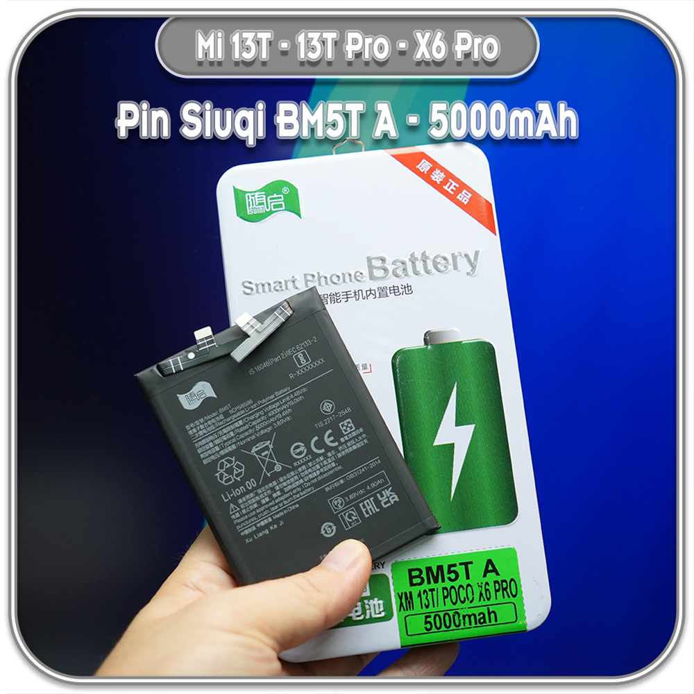 Batería BM5T Para Xiaomi Mi13T / Poco X6 Pro 5G / Redmi Note 13 Pro 4G / Poco M6 Pro 4G De 5000mah Original Nuevo Batería BM5T Para Xiaomi Mi13T / Poco X6 Pro 5G / Redmi Note 13 Pro 4G / Poco M6 Pro 4G De 5000mah Original Nuevo