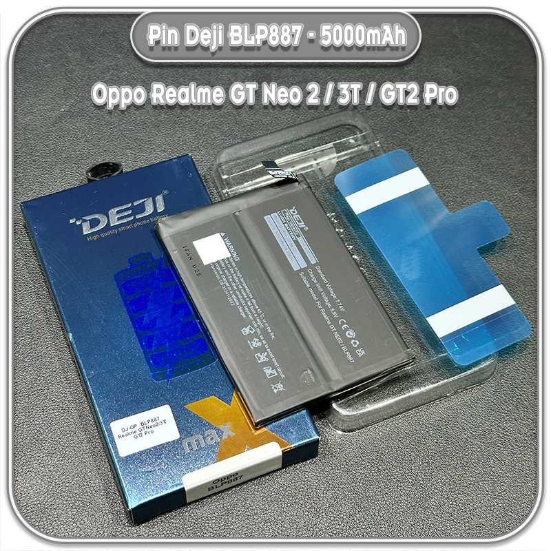 Thay pin cho Oppo Realme GT Neo 2 / 3T / GT2 Pro Deji BLP887 5000mAh