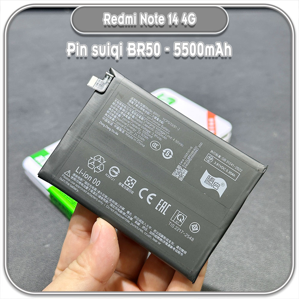 Thay pin cho Redmi Note 15 Pro Plus - Poco M8 Pro Suiqi BM6J 6500mAh