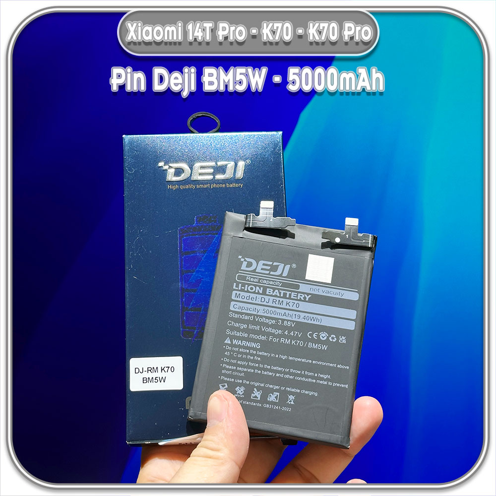Thay pin cho Xiaomi 14T - Redmi K70 - K70 Pro Deji BM5W 5000mAh