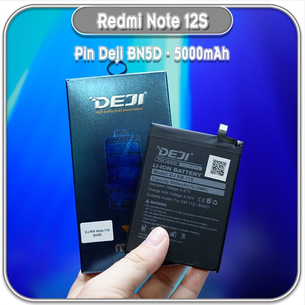 Thay pin Deji cho Redmi Note 12S, BN5D 5000mAh