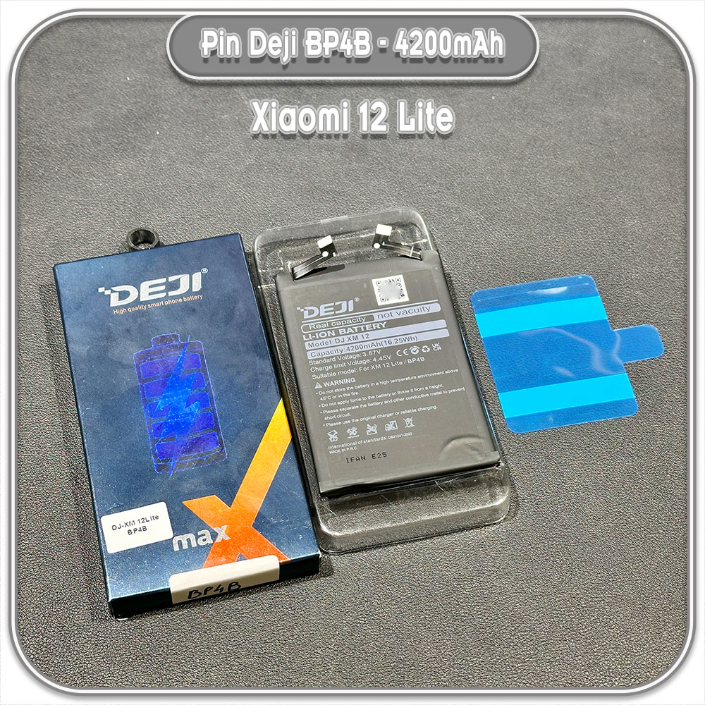 Thay pin Deji cho Xiaomi 12 Lite, BP4B 4200mAh