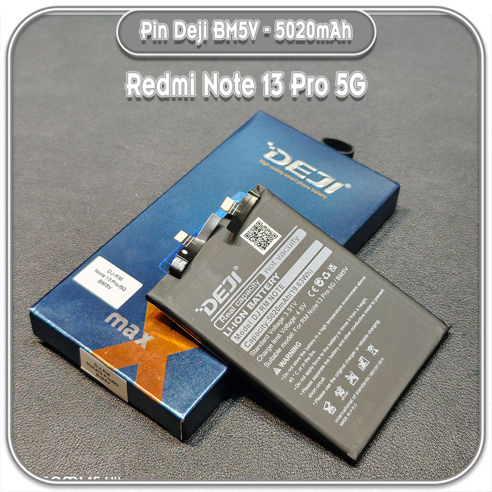 Thay pin Redmi Note 13 Pro 5G, Deji BM5V 5020mAh