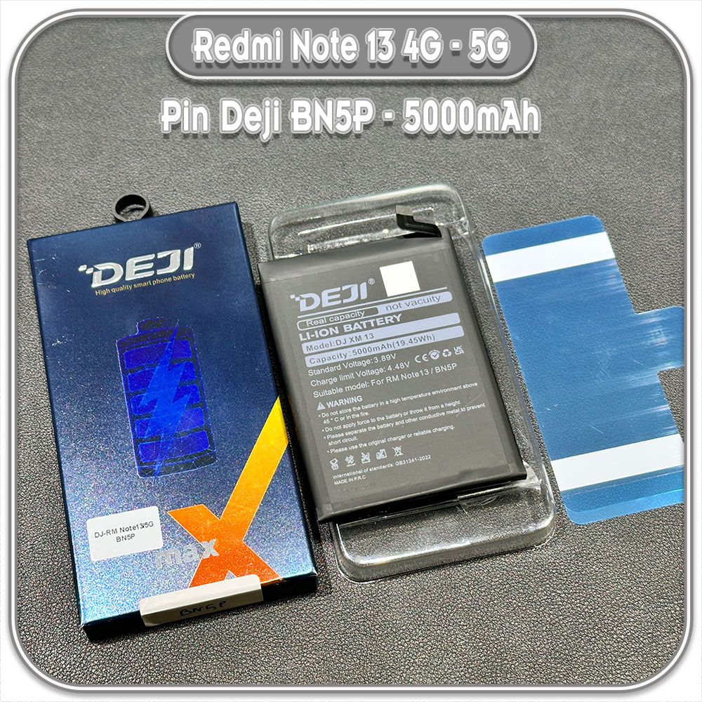 Thay pin Redmi Note 13 4G 5G, Deji BN5P 5000mAh