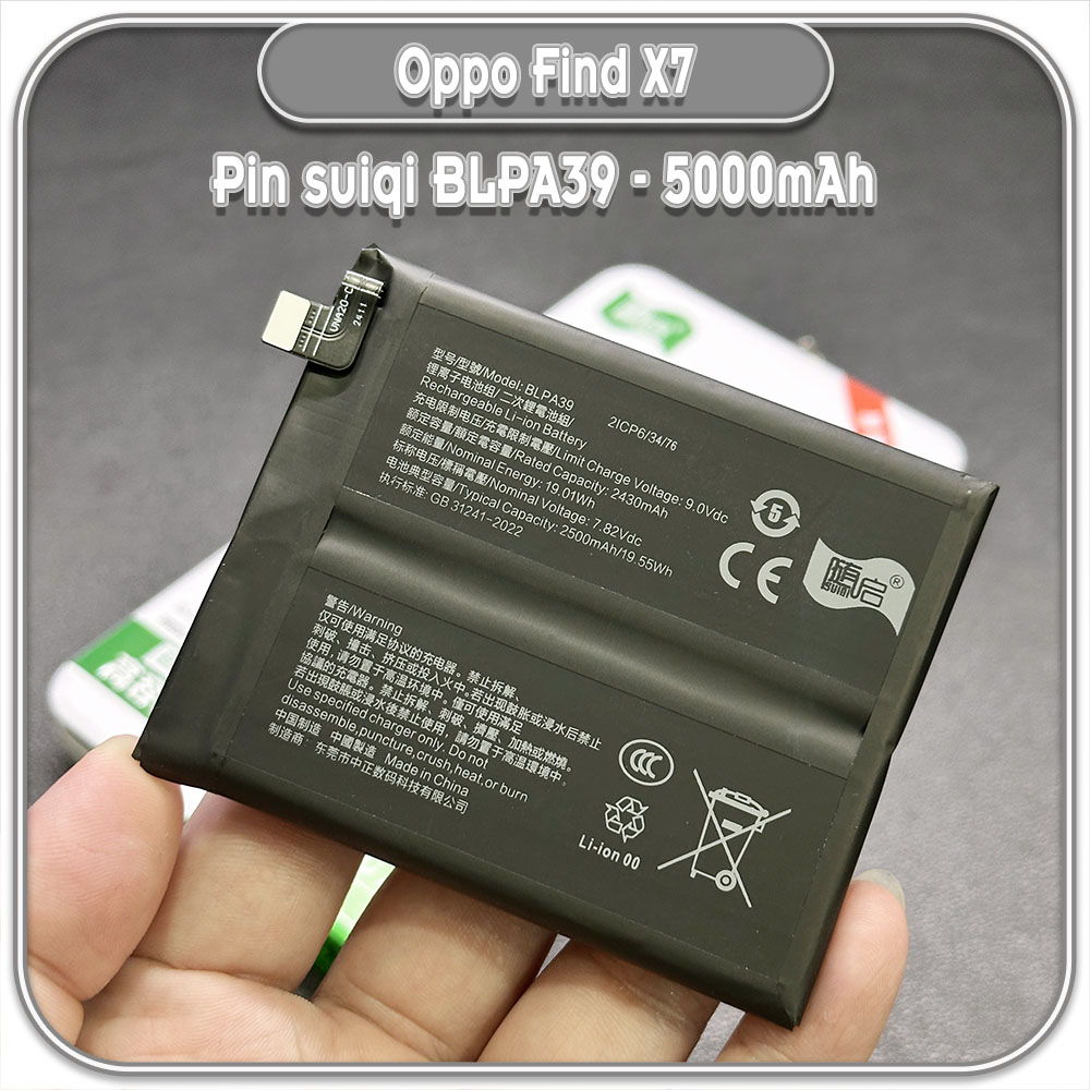 Thay pin cho Oppo Find X7 Suiqi BLPA39 5000mAh