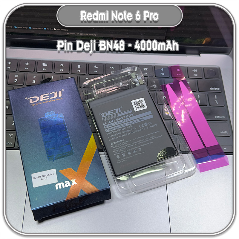 Thay pin Deji cho Redmi Note 6 Pro, BN48 4000mAh