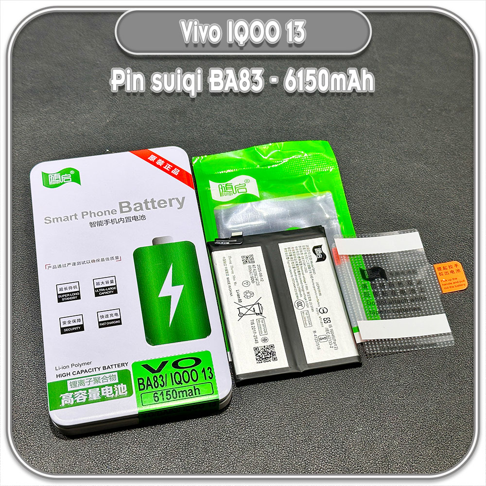 Thay pin cho IQOO 13 Suiqi BA83 6150mAh