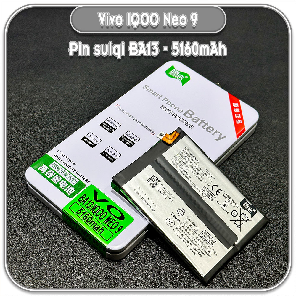 Thay pin cho IQOO Neo 9 Suiqi BA13 5160mAh