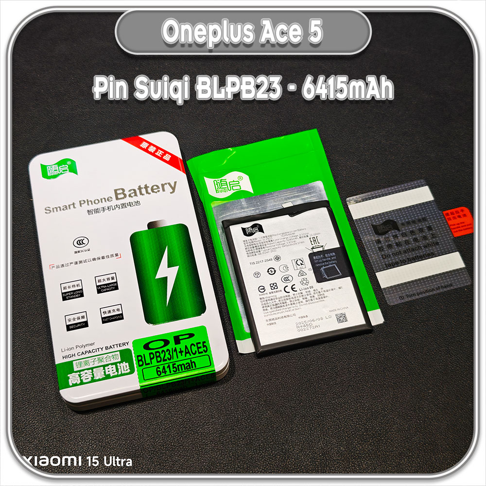 Thay pin OnePlus Ace 5 Suiqi BLPB23 6415mAh