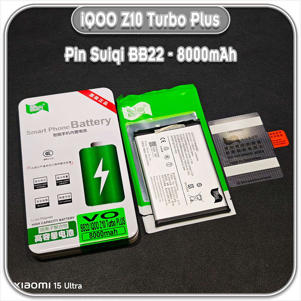 Thay pin iQOO Z10 Turbo Plus Suiqi BB22 8000mAh