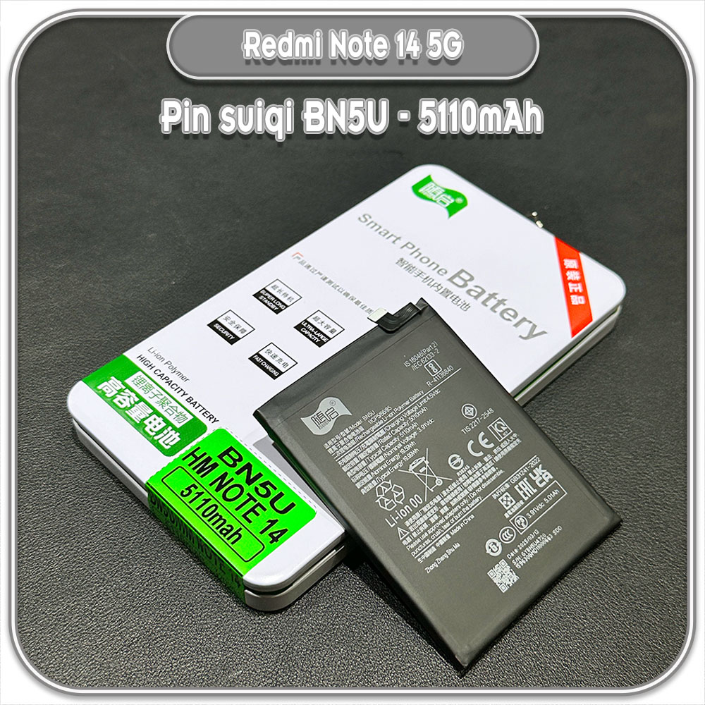 Thay pin cho Redmi Note 14 5G Suiqi BN5U 5110mAh