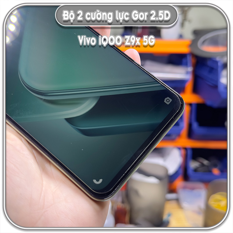 Cường lực Vivo iQOO Z9x 5G, GOR trong 2.5D bộ 2 miếng