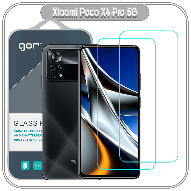 Bộ 2 miếng kính cường lực Gor trong suốt cho Xiaomi Poco X4 Pro 5G