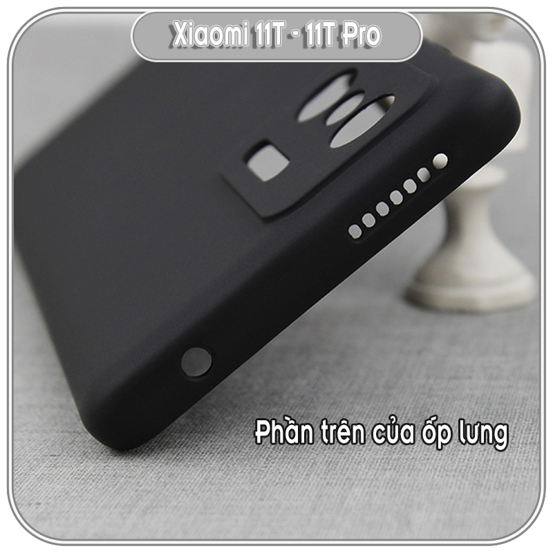 Ốp lưng TPU dẻo đen cho Xiaomi 11T - 11T Pro che Camera