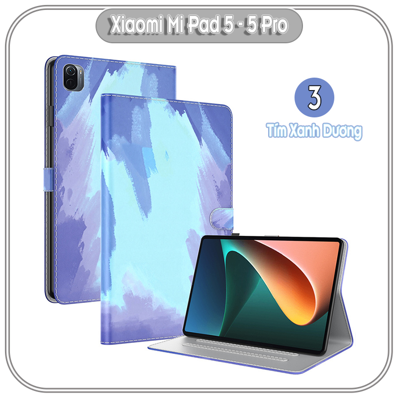 Bao da cho Xiaomi Mi Pad 5 - 5 Pro 2 màu Gradient , viền TPU dẻo đen