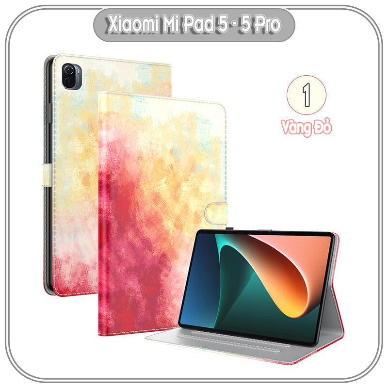 Bao da cho Xiaomi Mi Pad 5 - 5 Pro 2 màu Gradient , viền TPU dẻo đen