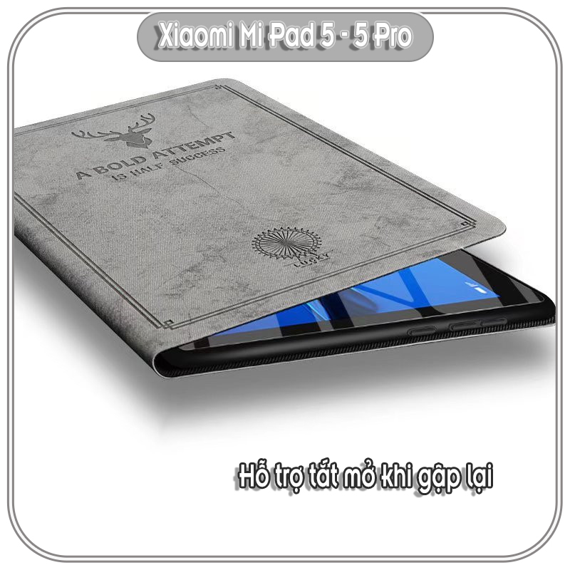 Bao da cho Xiaomi Mi Pad 5 - 5 Pro giả da con hươu DEER