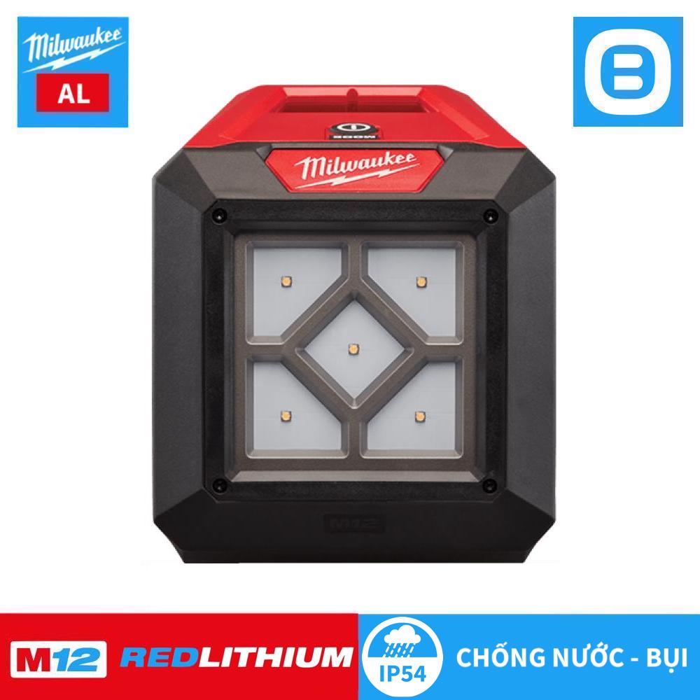 Milwaukee M12 AL, Đèn hắt sáng, 12V, Màu đỏ đen, 16063004