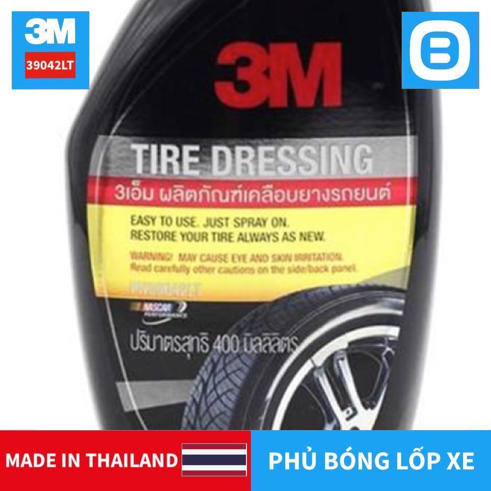 3M 39042LT Tire Dressing, Chai xịt bảo dưỡng và phủ bóng lốp xe, 400ml