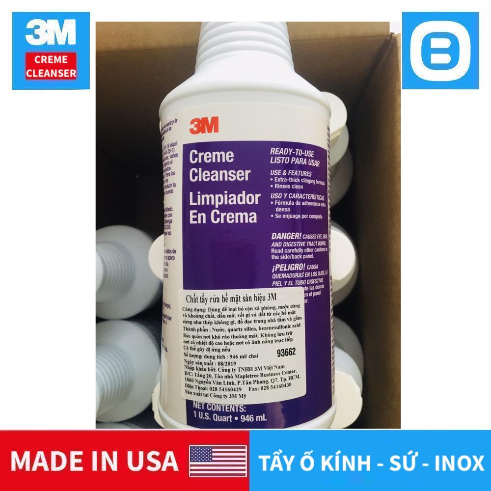 3M Creme Cleanser Ready-to-Use, Kem tẩy đa năng kính gốm sứ inox, 946 ml