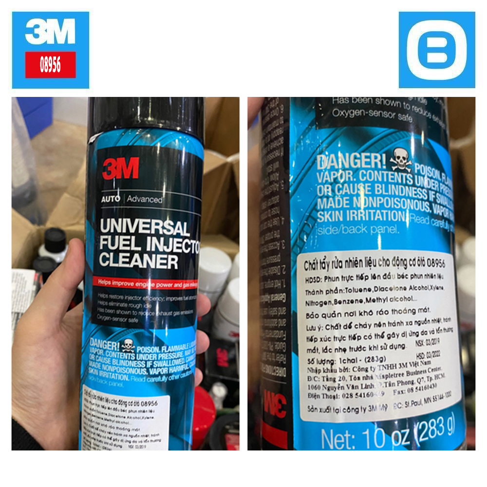 3M 08956, Dung dịch súc kim phun xăng điện tử FI, 283gr