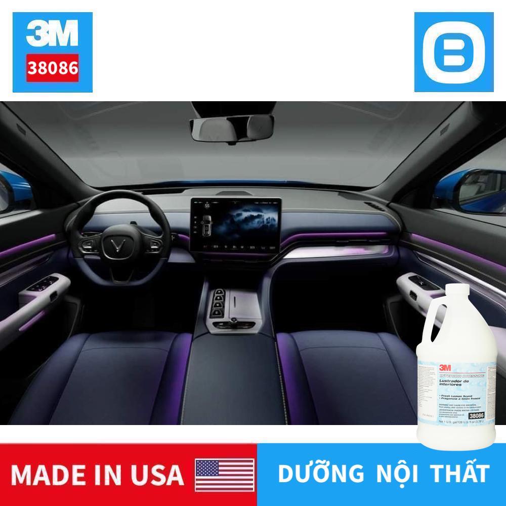 3M 38086, Dung dịch bảo dưỡng nội thất ô tô, 3.78lít