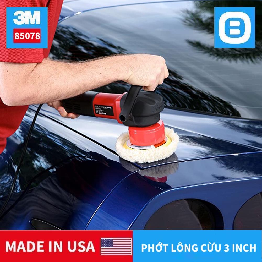 3M 85078 Finesse-It Buffing Pad, Phớt lông cừu đánh bóng 3 Inch, Màu trắng